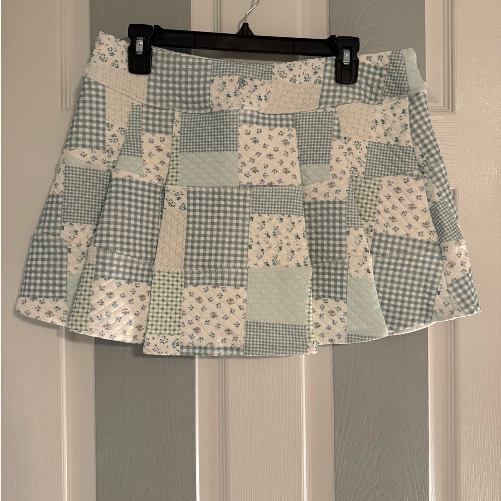 Altar’d State Patchwork Mini Skort - image 3